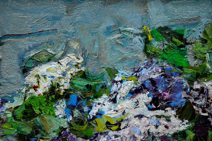 Oil painting Lilac bouquet Zakharov Fedor Zakharovich