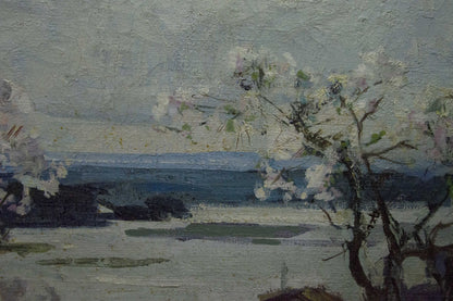 Oil painting Apple trees Zakharov Fedor Zakharovich