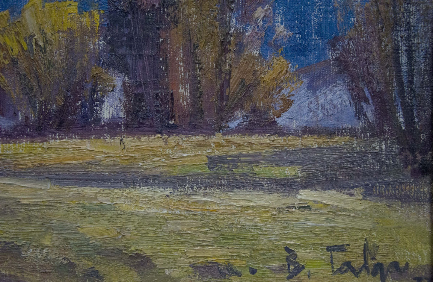 Oil painting Mountain landscape Vasylʹ Georhiyovych Gabda