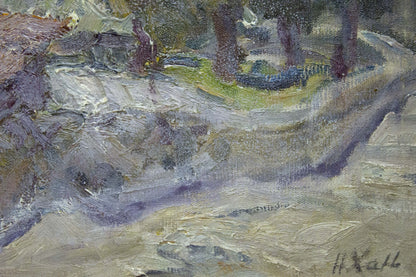 Oil painting Landscape in private areas Khan Nikolay Alekseevich