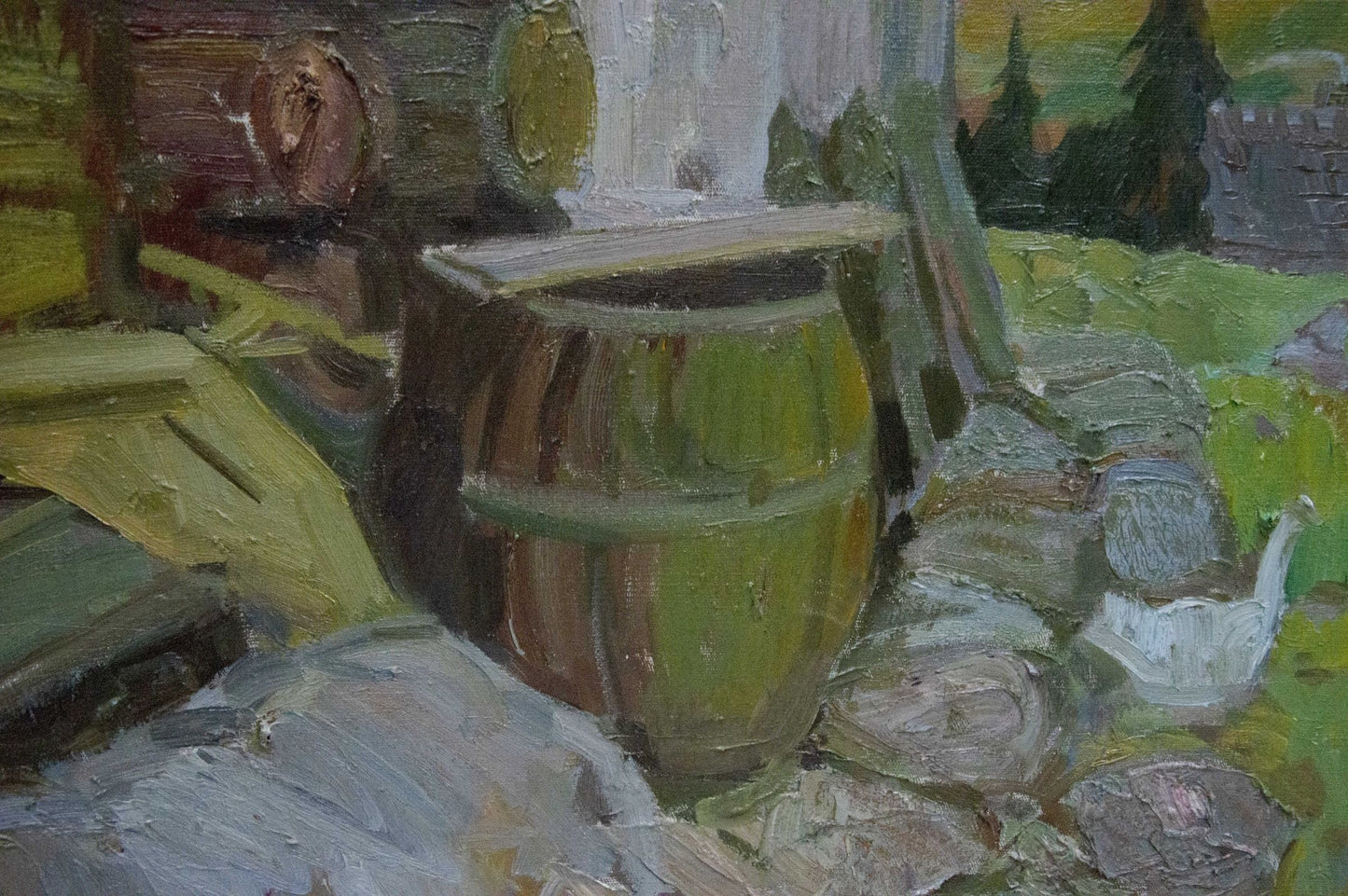 Oil painting Ukrainian outback Yuzefovich Natalia Vladimirovna