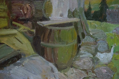 Oil painting Ukrainian outback Yuzefovich Natalia Vladimirovna