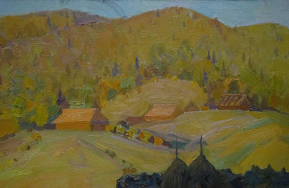 Oil painting Ukrainian outback Yuzefovich Natalia Vladimirovna