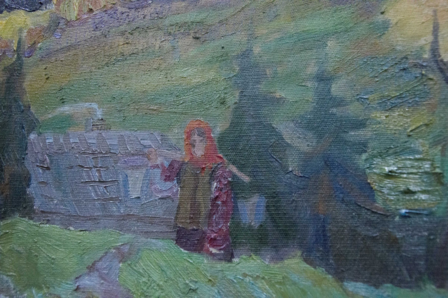 Oil painting Ukrainian outback Yuzefovich Natalia Vladimirovna