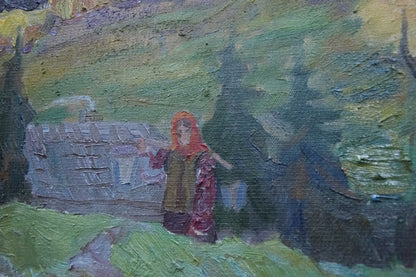 Oil painting Ukrainian outback Yuzefovich Natalia Vladimirovna