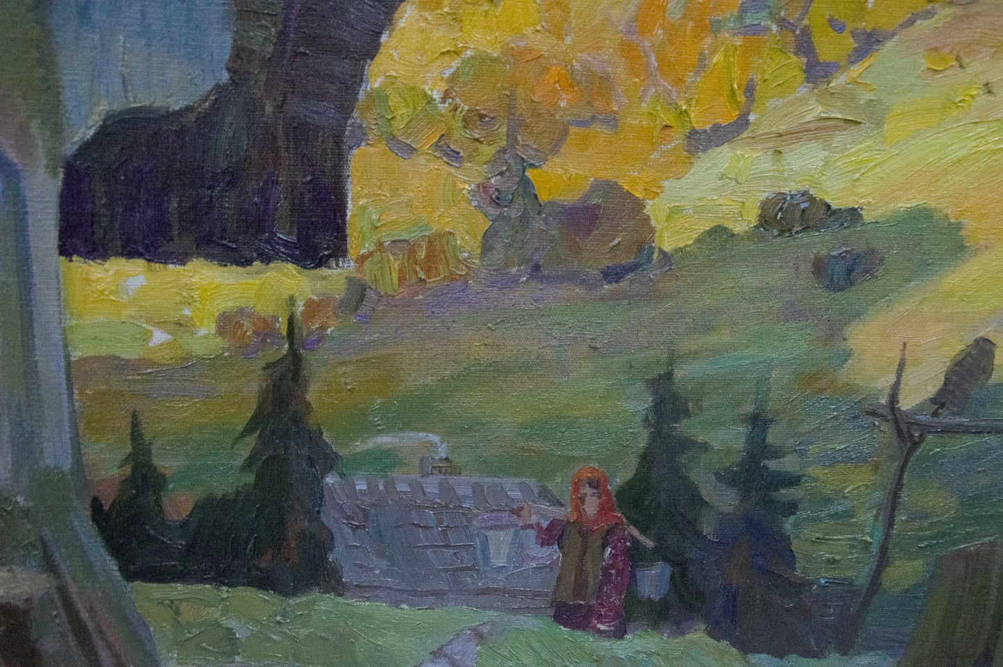 Oil painting Ukrainian outback Yuzefovich Natalia Vladimirovna