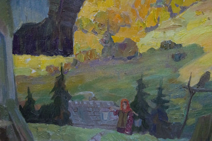 Oil painting Ukrainian outback Yuzefovich Natalia Vladimirovna