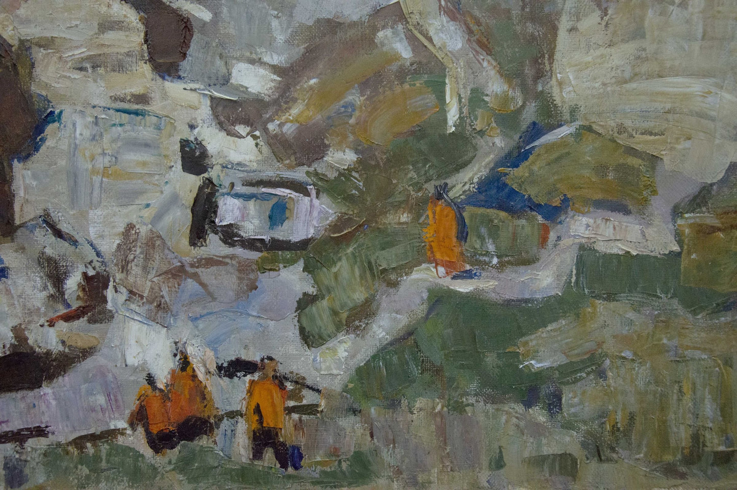 Oil painting Sail to the ferry Konovalov Yuri Alexandrovich