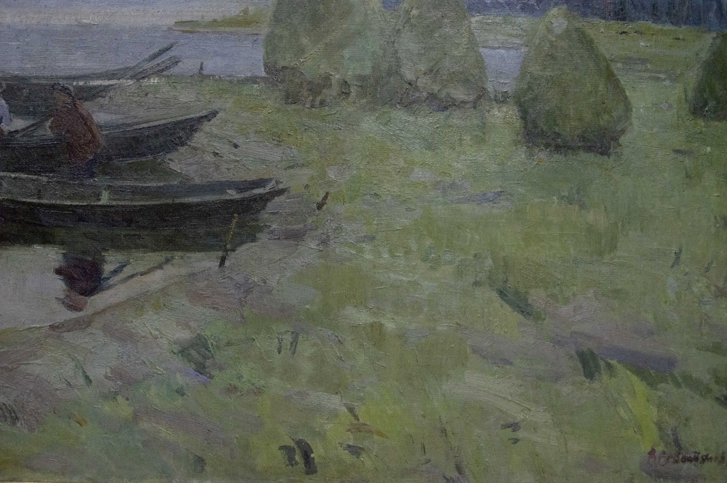 Oil painting Near the shore Sevastyanov Victor Grigorievich