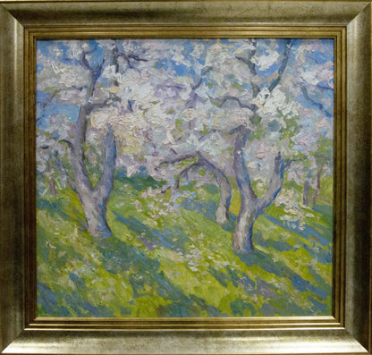 Oil painting Trees are blooming Kogan-Shats Matvey Borisovich