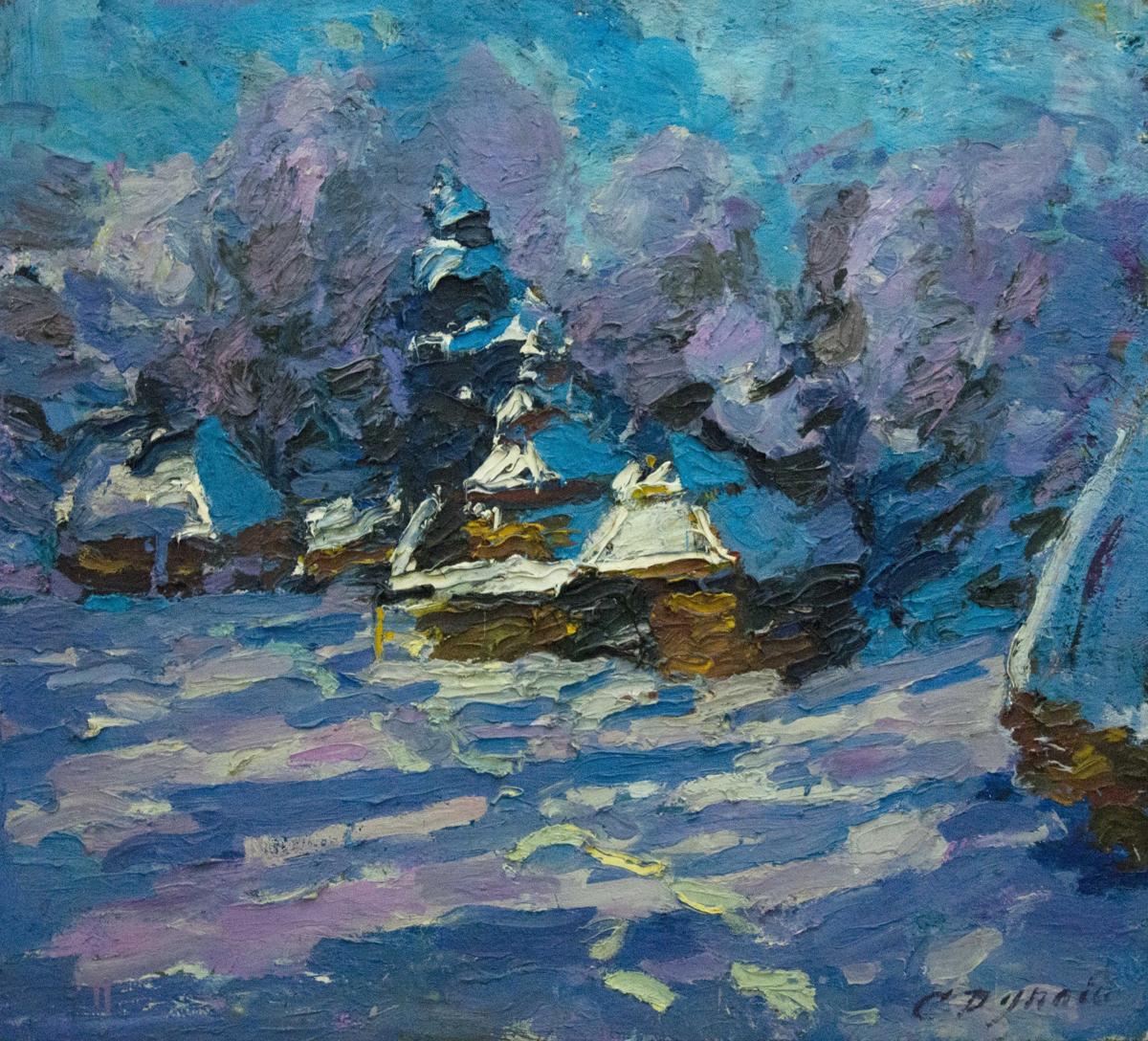 Oil painting Winter Dupliy Sergey Alexandrovich