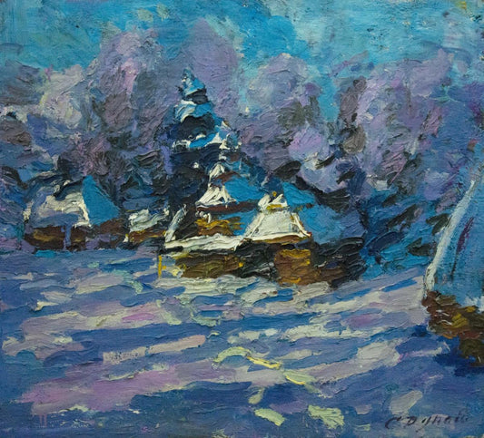 Oil painting Winter Dupliy Sergey Alexandrovich