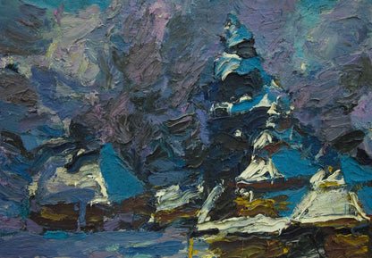 Oil painting Winter Dupliy Sergey Alexandrovich