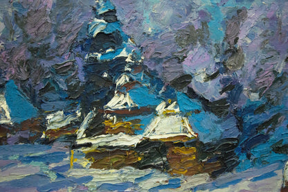 Oil painting Winter Dupliy Sergey Alexandrovich
