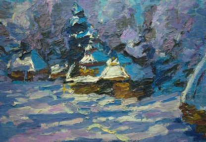 Oil painting Winter Dupliy Sergey Alexandrovich