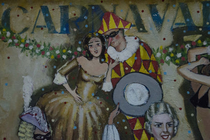 Oil painting Carnival Vladimir Nikolaevich Miller