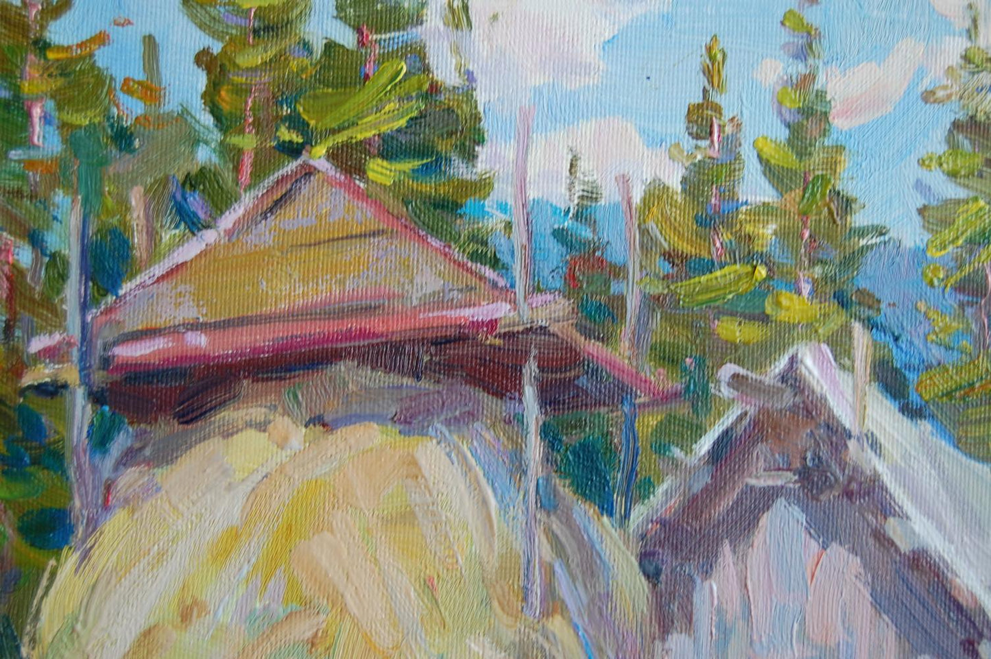 Oil painting Mountain Landscape