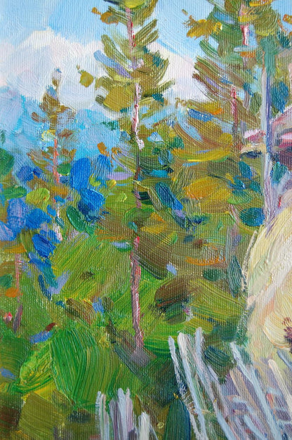 Mountain Village Landscape