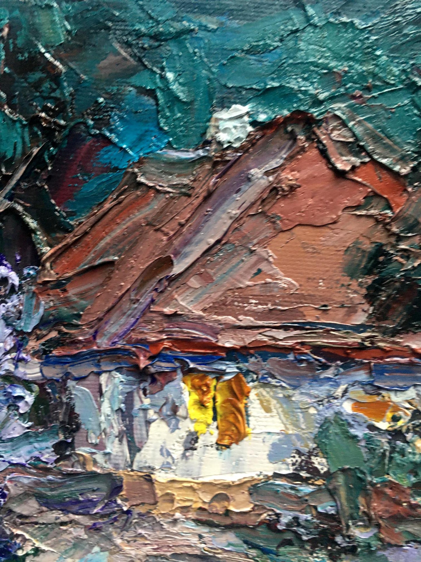 Oil painting Night Nature Landscape 