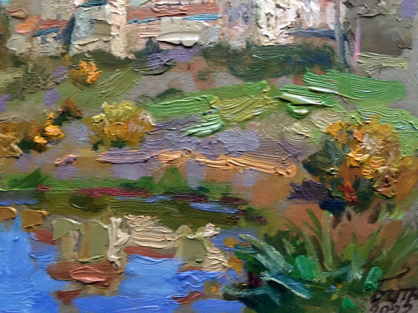 Oil painting Panorama of the castle Batrakov Vladimir Grigorievich