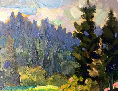 Oil painting Forest landscape Batrakov Vladimir Grigorievich