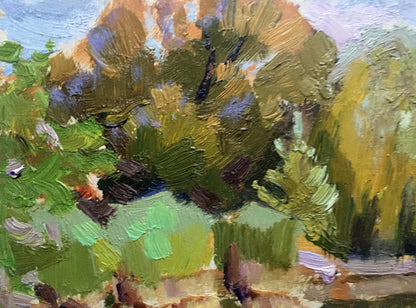Oil painting Botanical Garden Batrakov Vladimir Grigorievich