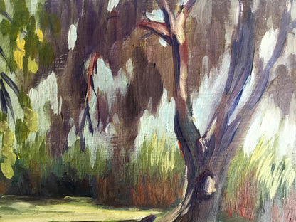 Oil painting Autumn forest Svetlana Gramm