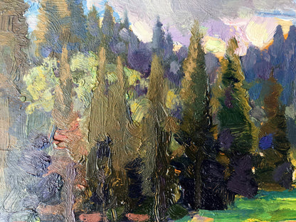 Oil painting Forest landscape Batrakov Vladimir Grigorievich