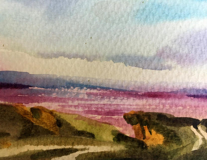 Watercolor painting Rocks Svetlana Gramm
