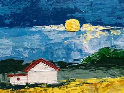Oil painting House by the coast Zadorozhnya V. V.