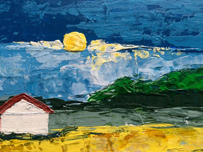 Oil painting House by the coast Zadorozhnya V. V.