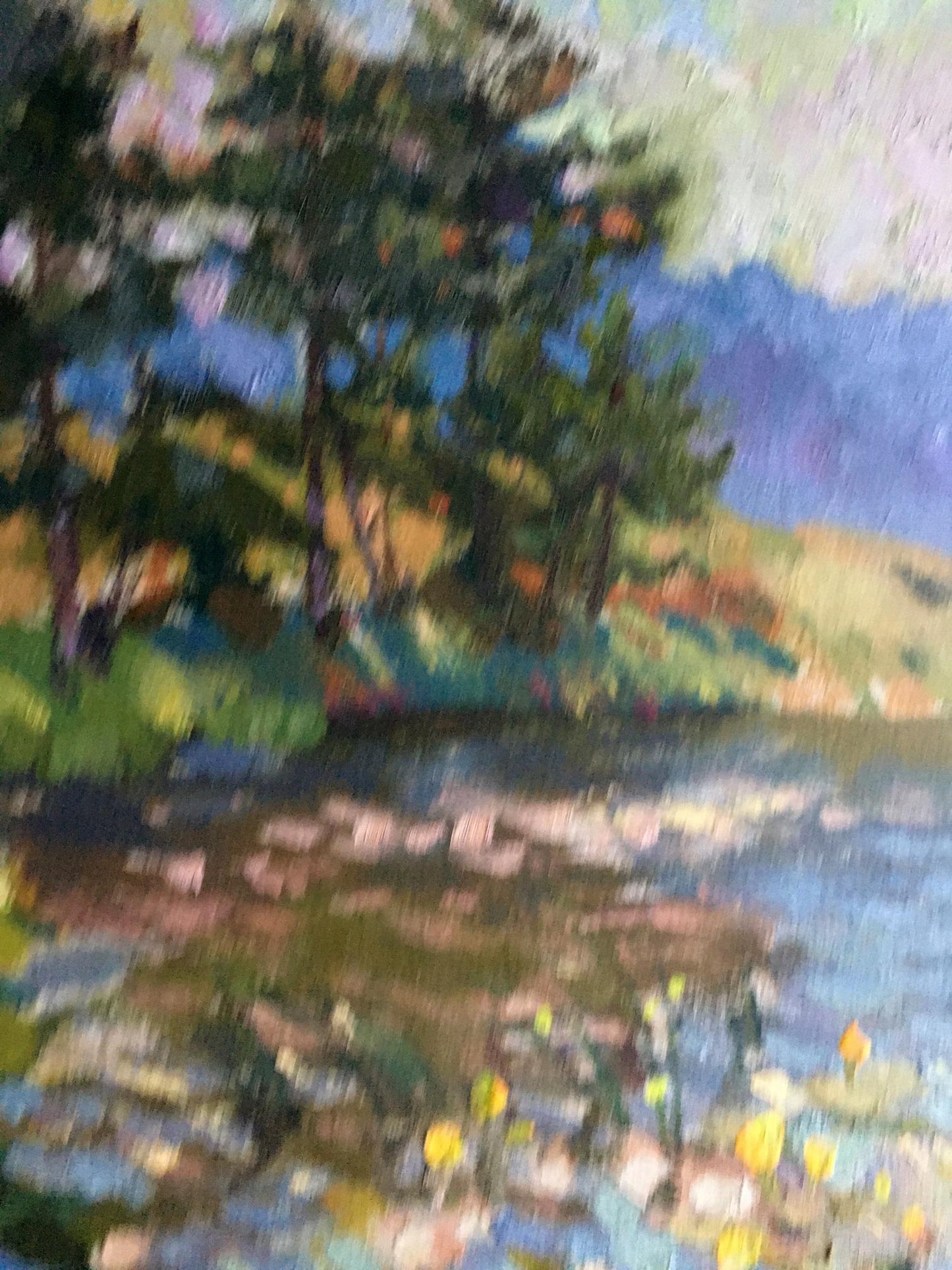 Oil painting Hot day by the stream Vladimir Batrakov