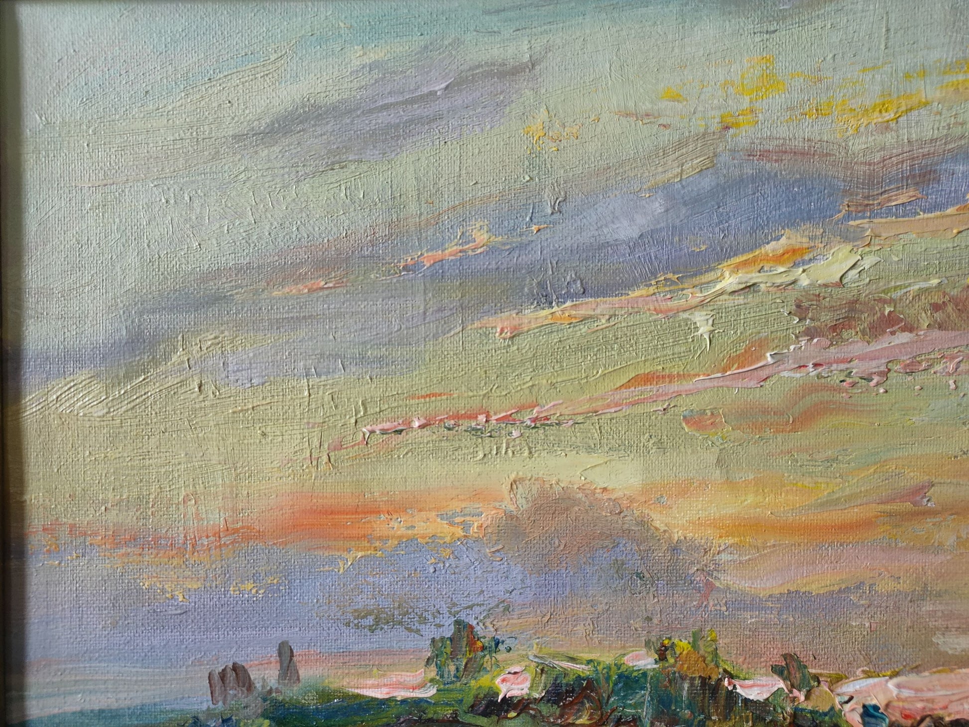 Oil painting Evening
