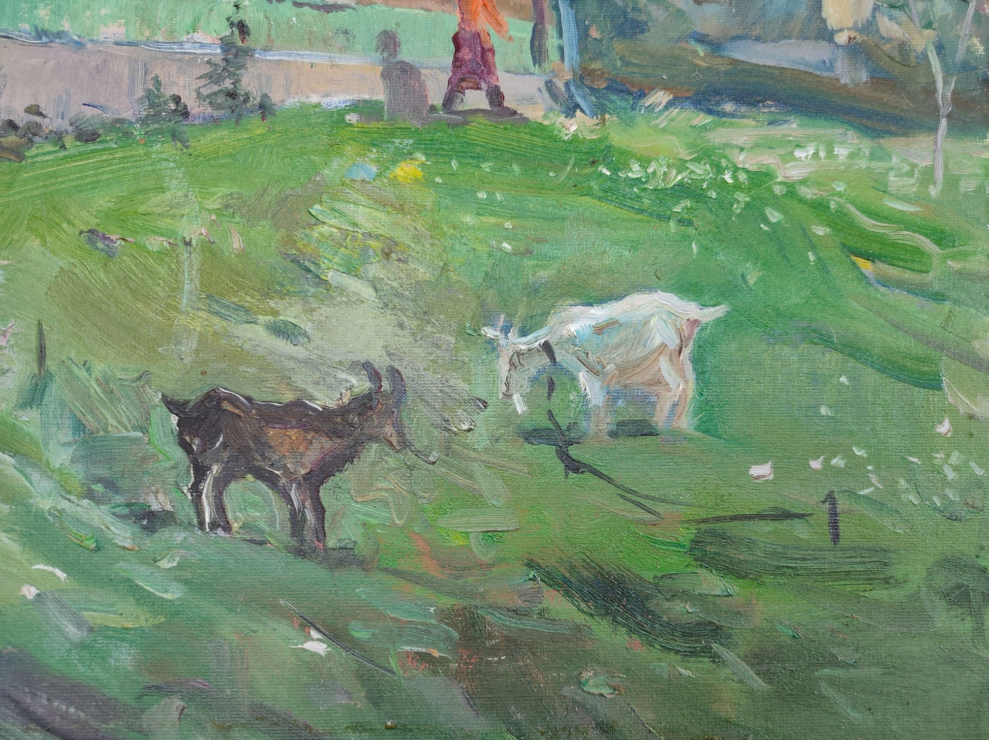 Oil painting Courtyard 