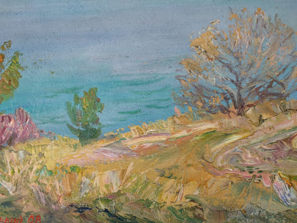 The vastness of the sea is brilliantly portrayed in V. V. Mishurovsky's oil painting