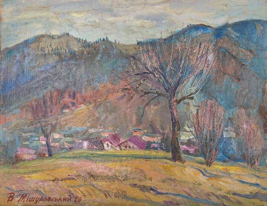 Oil painting March Mishurovsky V. V.