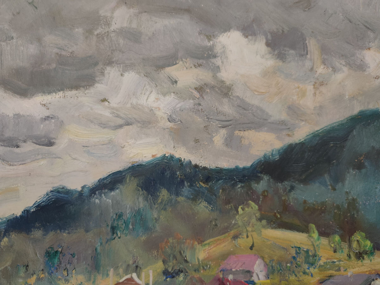 Oil Painting Summer Nature Landscape 