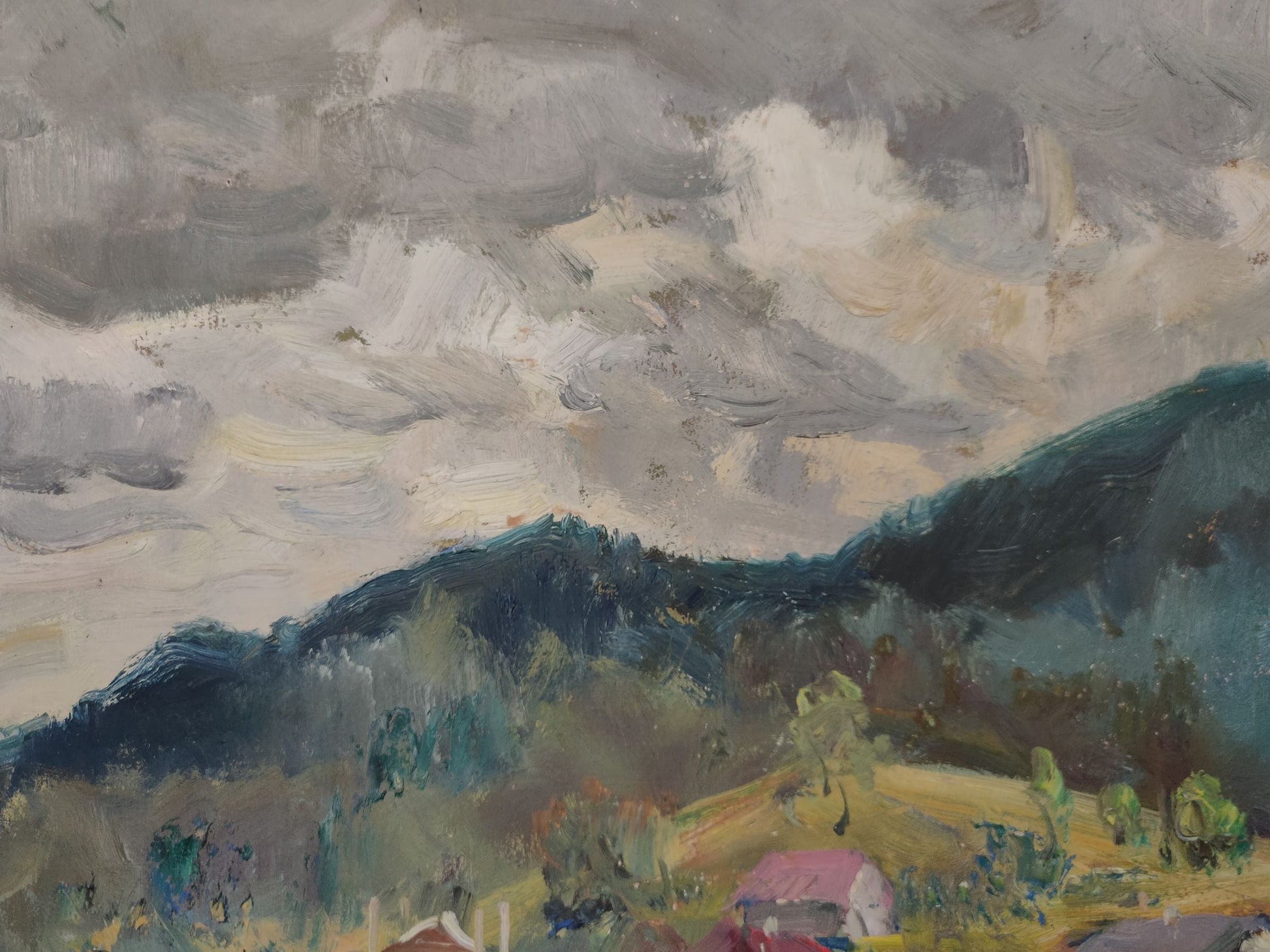 Oil Painting Summer Nature Landscape 