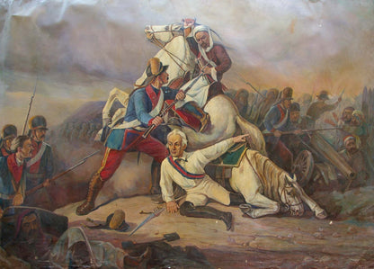 Oil painting War for revolution Unknown author
