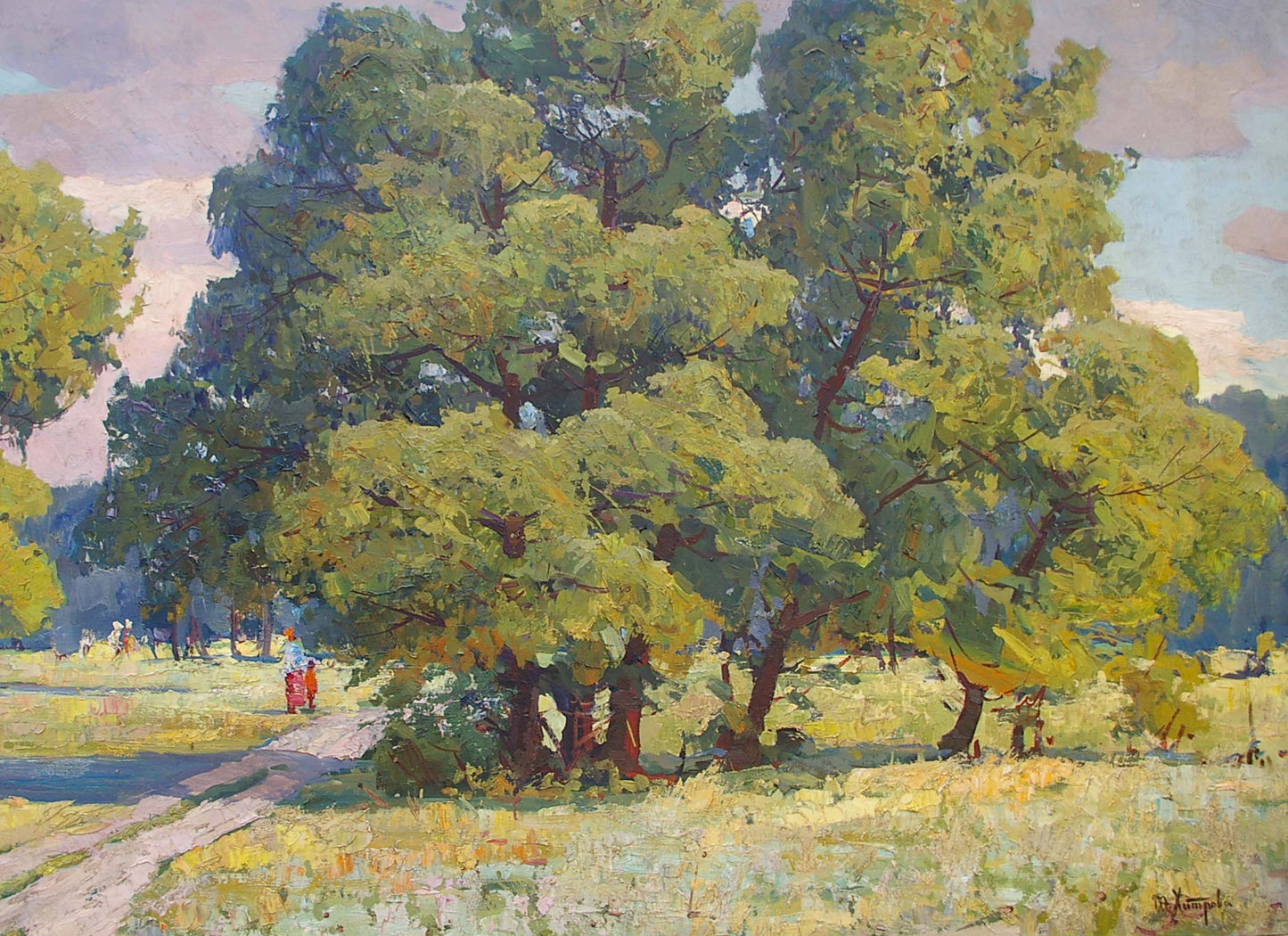 Oil painting Landscape Khitrova Tamara Alexandrovna