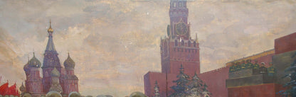 Oil painting Military parade Baroyants Mikhail Sergeevich