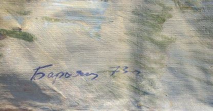 Oil painting Military parade Baroyants Mikhail Sergeevich