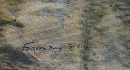 Oil painting Military parade Baroyants Mikhail Sergeevich