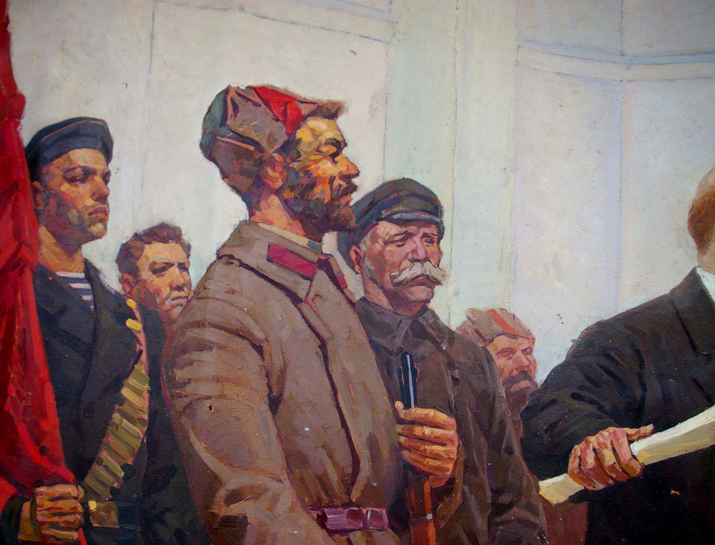Oil painting Lenin's speech Samoylenko Zoya Alexandrovna