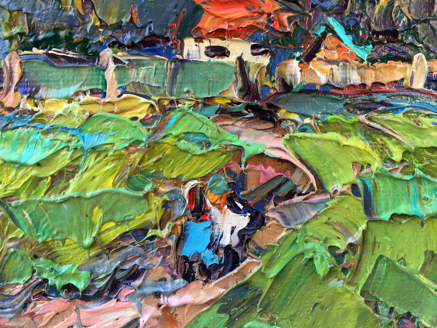 Village landscape Art 