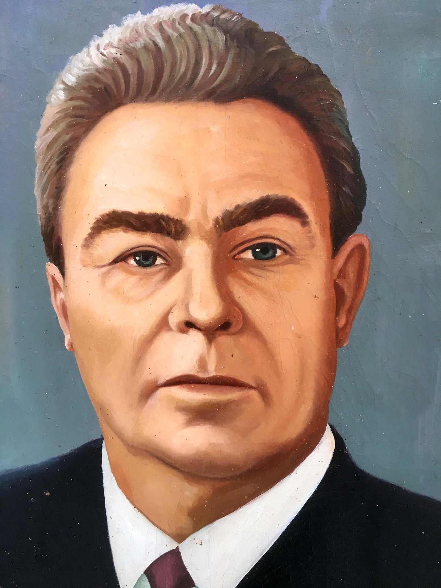 Leonid Brezhnev oil painting