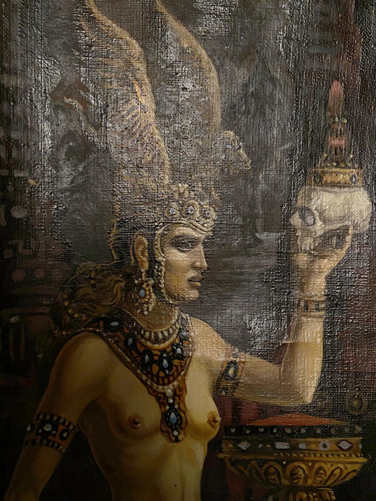 oil Valkyries painting