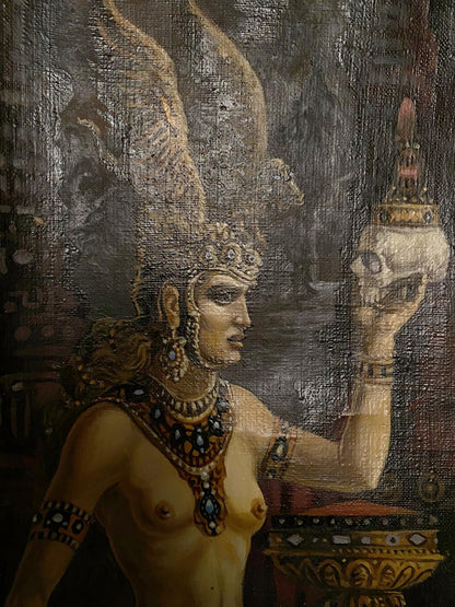 oil Valkyries painting