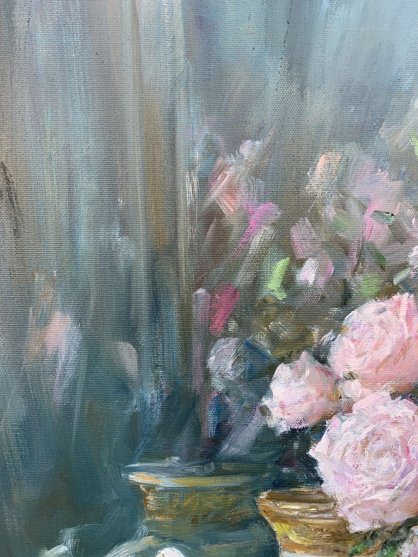 Oil painting Rural routine