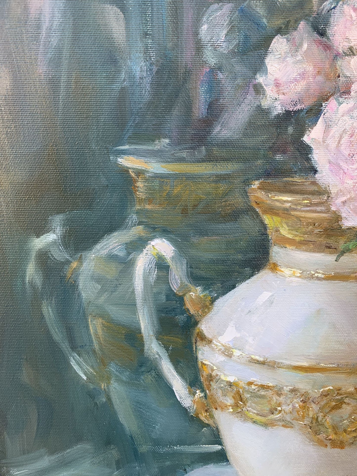 Oil painting Rural routine